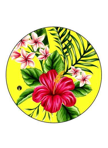 Flowers Printed Fridge Magnet Multicolour