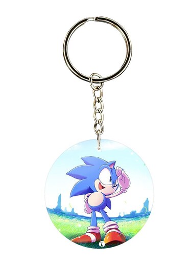 Sonic Printed Keychain