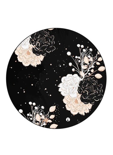 Flowers Printed Fridge Magnet Round Multicolour