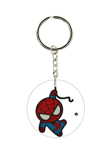 Spiderman Printed Dual Sided Keychain