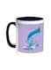 Congratulations On Eid Printed Coffee Mug Blue/White 11ounce