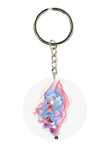 Sonic Double Side Printed Keychain