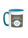 Happy Mother's Day Printed Coffee Mug Turquoise/White 11ounce