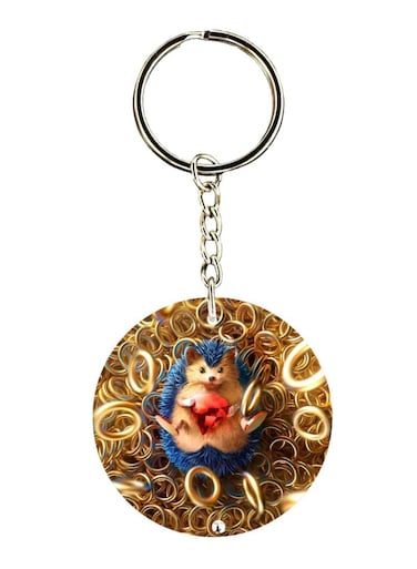 Sonic Printed Keychain