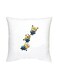 Minion Character Printed Cushion White/Yellow/Blue 16x16inch