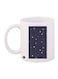 Stars Printed Mug White/Black