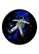 Astronaut Printed Fridge Magnet Blue/White/Black 5.5cm