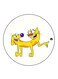 Catdog Printed Fridge Magnet Multicolour