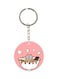 Kitten In Noodle Bowl Printed Keychain