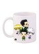 Hunter Printed Mug White/Yellow/Brown 12ounce
