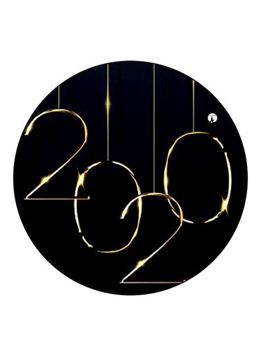 2020 Printed Fridge Magnet Black/Gold