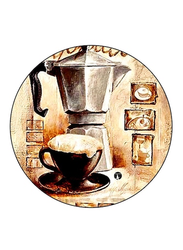 Vintage Art Printed Fridge Magnet Multicolour