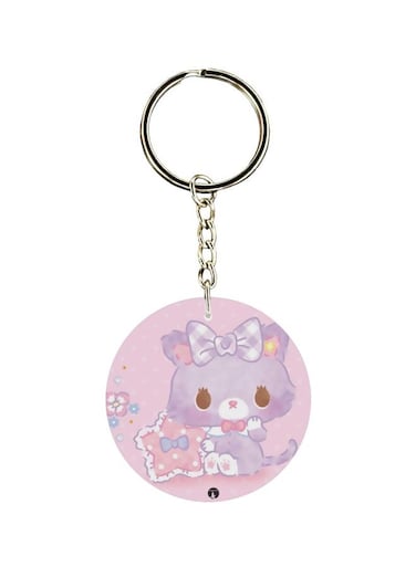 Cartoon Printed Double Sided Keychain