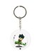Anime X Hunter Printed Keychain White/Green/Silver