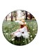 Girl Printed Fridge Magnet Multicolour