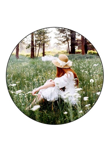 Girl Printed Fridge Magnet Multicolour