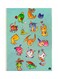 Metal Plate Of The Anime Digimon Poster Green/Red/Pink