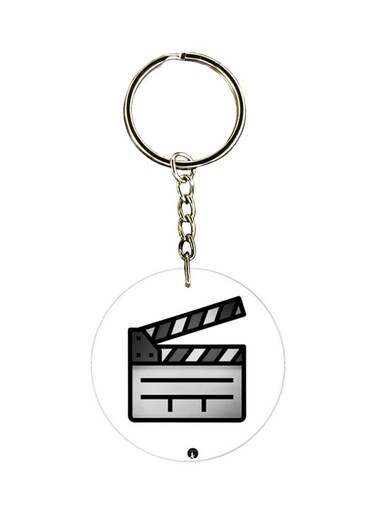 Cartoon Printed Double-Sided Keychain