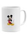 Mickey Mouse Printed Coffee Mug White/Black/Yellow