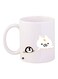 Printed Ceramic Coffee Mug White/Black/Yellow 11ounce