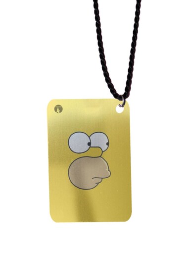 Simpsons Printed Car Mirror Pendant