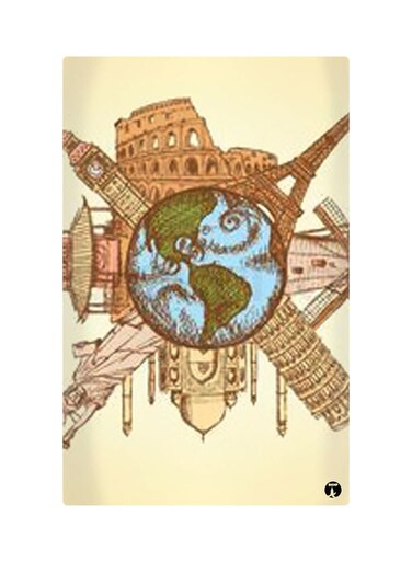 Printed Fridge Magnet Multicolour 8.5x0.4x5.5cm