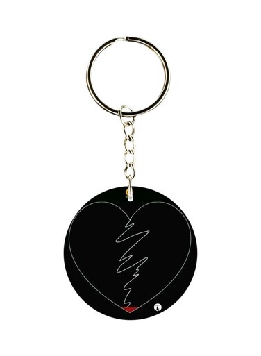 Heart Printed Keychain
