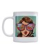 Woman Printed Mug White/Brown/Pink 350ml