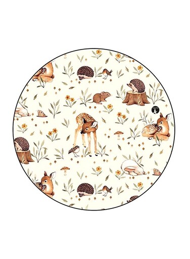 Animal Art Printed Fridge Magnet Multicolour 5.5 x 5.5cm