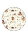 Animal Art Printed Fridge Magnet Multicolour 5.5 x 5.5cm