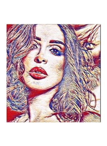 Angham MDF Wall Painting Multicolour 30x30centimeter