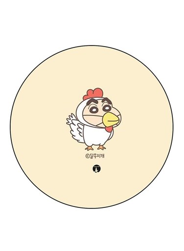 Anime Shin Chan Printed Fridge Magnet Round Multicolour