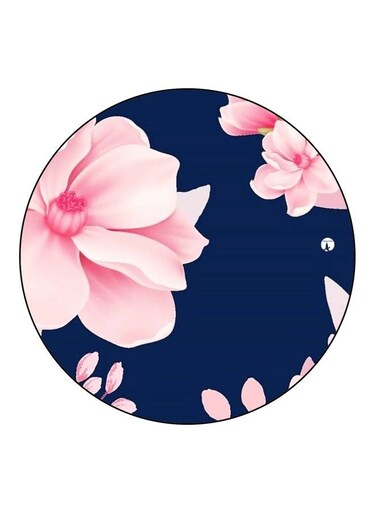 Floral Printed Fridge Magnet Pink/Blue 5.5cm