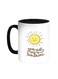 You Are My Sunshine Printed Coffee Mug Black/White 11ounce