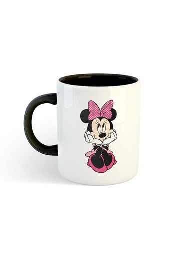 Minnie Mouse Printed Mug White/Black