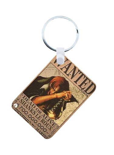 2-In-1 One Piece Printed Keychain And Necklace Beige/Brown/Black