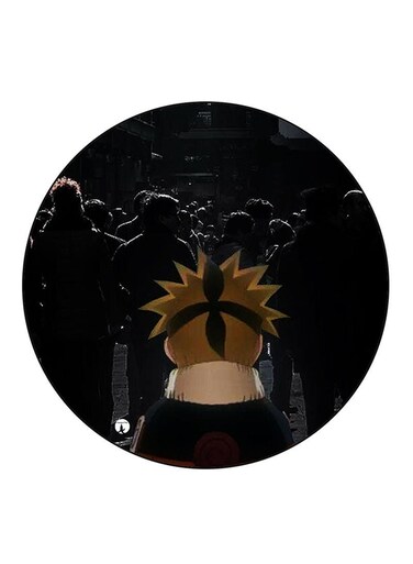 Anime Naruto Printed Fridge Magnet Round Multicolour