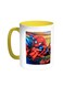 Spiderman Printed Coffee Mug Yellow/White 11ounce