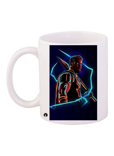 Thor Printed Coffee Mug White/Blue/Red 11ounce