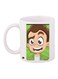 Printed Coffee Mug White/Green/Brown