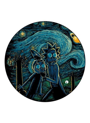Cartoon Printed Fridge Magnet Blue/Yellow/Black 5.5cm