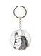 Cartoon Girl Printed Keychain