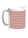 Printed Coffee Mug White/Red/Green 11ounce