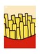 Themed Metallic Plate Yellow/Red/Beige 20x15cm