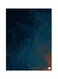 Solid Themed Metallic Plate Blue 20x15cm