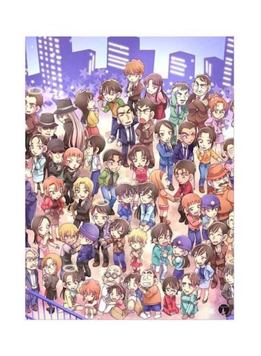 Metal Plate For Detective Conan Poster Multicolour