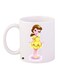 Disney Princess Printed Coffee Mug White/Yellow/Brown