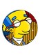 Simpsons Printed Fridge Magnet Multicolour