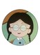 Anime Chibi Maruko Chan Theme Printed Fridge Magnet Green/Blue/Black