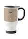 Eyes Cry Printed Travel Mug White/Brown 13centimeter